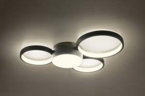CRONOS modern LED mennyezeti lámpa, 3-as, fekete