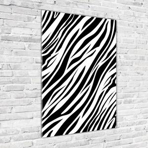 Üvegkép falra Zebra háttér