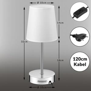 Monzana® Lumiere asztali lámpa 32x13x13 cm - fehér