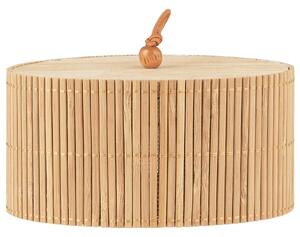 IB Laursen Ovális bambusz doboz fedővel