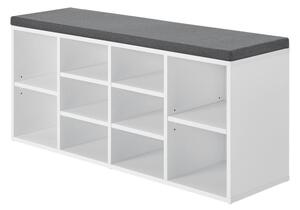 Juskys Cipőpad 104x30x48 cm - fehér