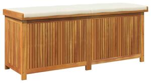 VidaXL tömör akácfa kültéri párnatartó láda 150x50x60,5 cm