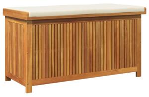 VidaXL tömör akácfa kültéri párnatartó láda 113x50x60,5 cm
