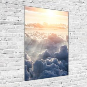 Üvegkép nyomtatás Flight a felhők felett