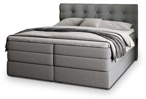 AREZI ágyneműtartós boxspring ágy 180x200 - szürke
