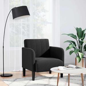 VidaXL fekete bársony kanapészék karfás szék 54 cm