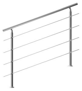 Monzana® Lépcsőkorlát 4 támasz - 150cm