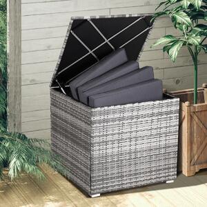 Casaria® Tároló doboz 75x75x70 cm - szürke