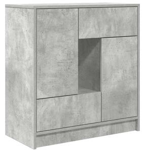 VidaXL betonszürke komód fiókokkal és ajtókkal 70,5x34x74,5 cm