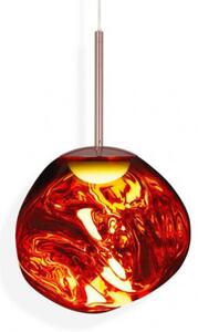 Tom Dixon LED lógó lámpa Melt Mini, Ø 28 cm, réz, dimmelhető, Réz, Nappali / Étkező, Műanyag, Dizájn