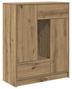VidaXL kézműves tölgy komód fiókokkal és ajtókkal 73x31x90 cm