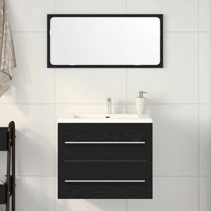 VidaXL fekete tölgy szerelt fa mosdószekrény 60x38,5x48 cm