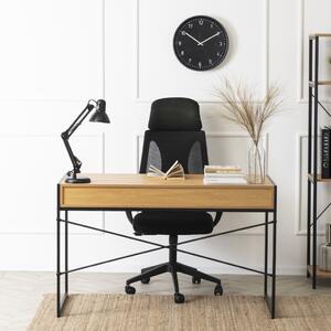 ALLY íróasztal 123 cm aranytölgy/fekete