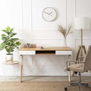 REA íróasztal 120 cm aranytölgy/fehér