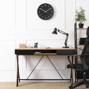 REA íróasztal 120 cm aranytölgy/fekete