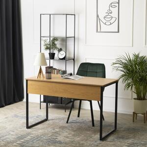 ROSS íróasztal 120 cm aranytölgy/fekete