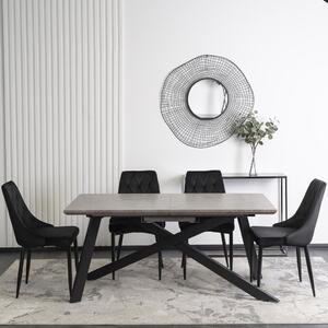 HAMILTON Asztal 160-200 cm Szürke Beton