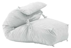 Pufrelax Yoga L Babzsák fotel + Párna - Textil huzat - Memory Mix szivacspehely töltet - Angóra