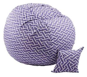 Pufrelax King Size Babzsák fotel + Párna - Textil huzat - Memory Mix szivacspehely töltet - Zippity Purple