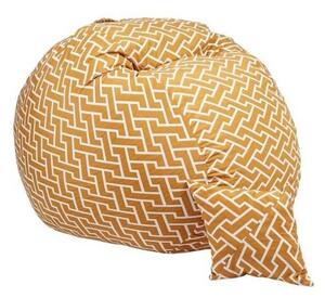Pufrelax King Size Babzsák fotel + Párna - Textil huzat - Memory Mix szivacspehely töltet - Zippity Orange