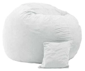 Pufrelax King Size XL Babzsák fotel + Párna - Textil huzat - Memory Mix szivacspehely töltet - Angóra szürke