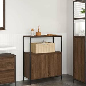 VidaXL barna tölgy fürdőszobaszekrény polcokkal 76,5x35x95 cm