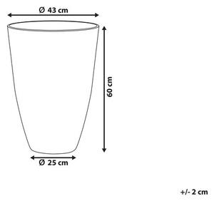 Virágcserép CAMIA 43 cm Szürke