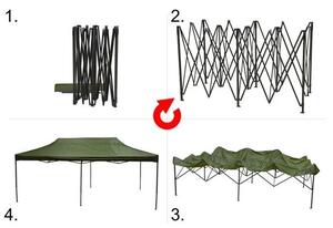 Cattara Partisátor ollóvázas 3x6m, zöld