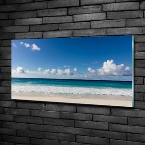 Üvegfotó Strand seychelles