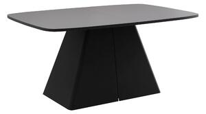 Asztal Oswego 169, 76x110cm, Grafit, Fekete