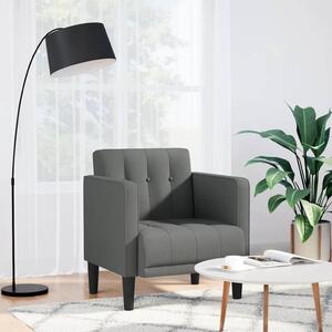 VidaXL sötétszürke szövet kanapészék karfás szék 53 cm