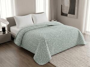 Ágytakaró STARS HEARTS, zöld Méret: 170 x 210 cm