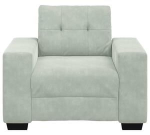 VidaXL világosszürke bársony kanapéfotel 59 cm