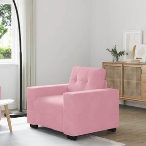 VidaXL rózsaszín bársony kanapéfotel 59 cm