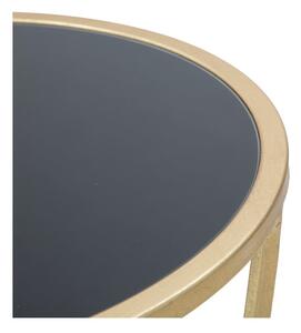 Glam Simple fekete-aranyszínű tárolóasztal, magasság 75 cm - Mauro Ferretti