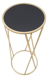 Glam Simple fekete-aranyszínű tárolóasztal, magasság 75 cm - Mauro Ferretti