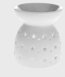 Stars porcelán aromalámpa, kicsi fehér