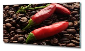 Fali üvegkép Chilli és a kávé