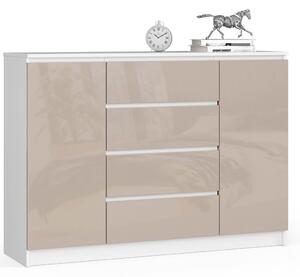 AKORD CLP K140 Komód Akril Cappuccino Magasfényű