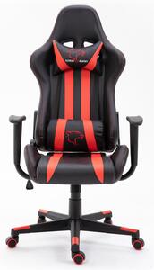 Furniture 4 Gamers FG33 Gamer Szék Műbőr Fekete-Piros Ergonomikus