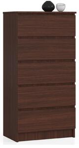 AKORD CLP 5 Fiókos Komód Wenge Laminált 60cm