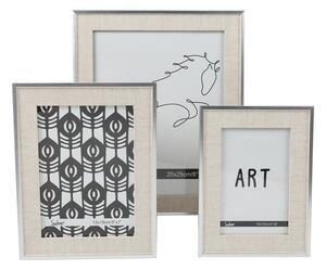 Krémszínű - vintage stílusú képkeret 15x20 cm