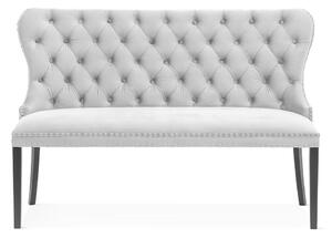 Madame Chesterfield Kárpitozott Pad 140cm Szürke