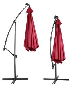 Deuba LED napernyő Mali Ø 330 cm - piros