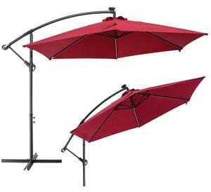 Deuba LED napernyő Mali Ø 330 cm - piros