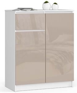 AKORD CLP K80 Komód Magasfényű Cappuccino