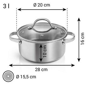 Tescoma SteelCRAFT lábas fedővel ? 20 cm, 3,0 l