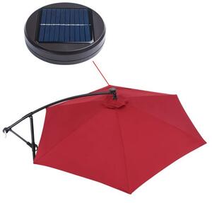 Deuba LED napernyő Mali Ø 330 cm - piros