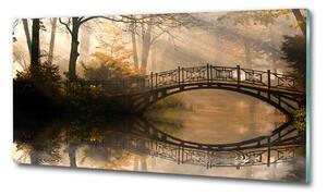 Üvegfotó Régi híd ősszel
