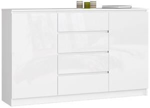AKORD CLP K160 Modern Magasfényű Fehér Komód